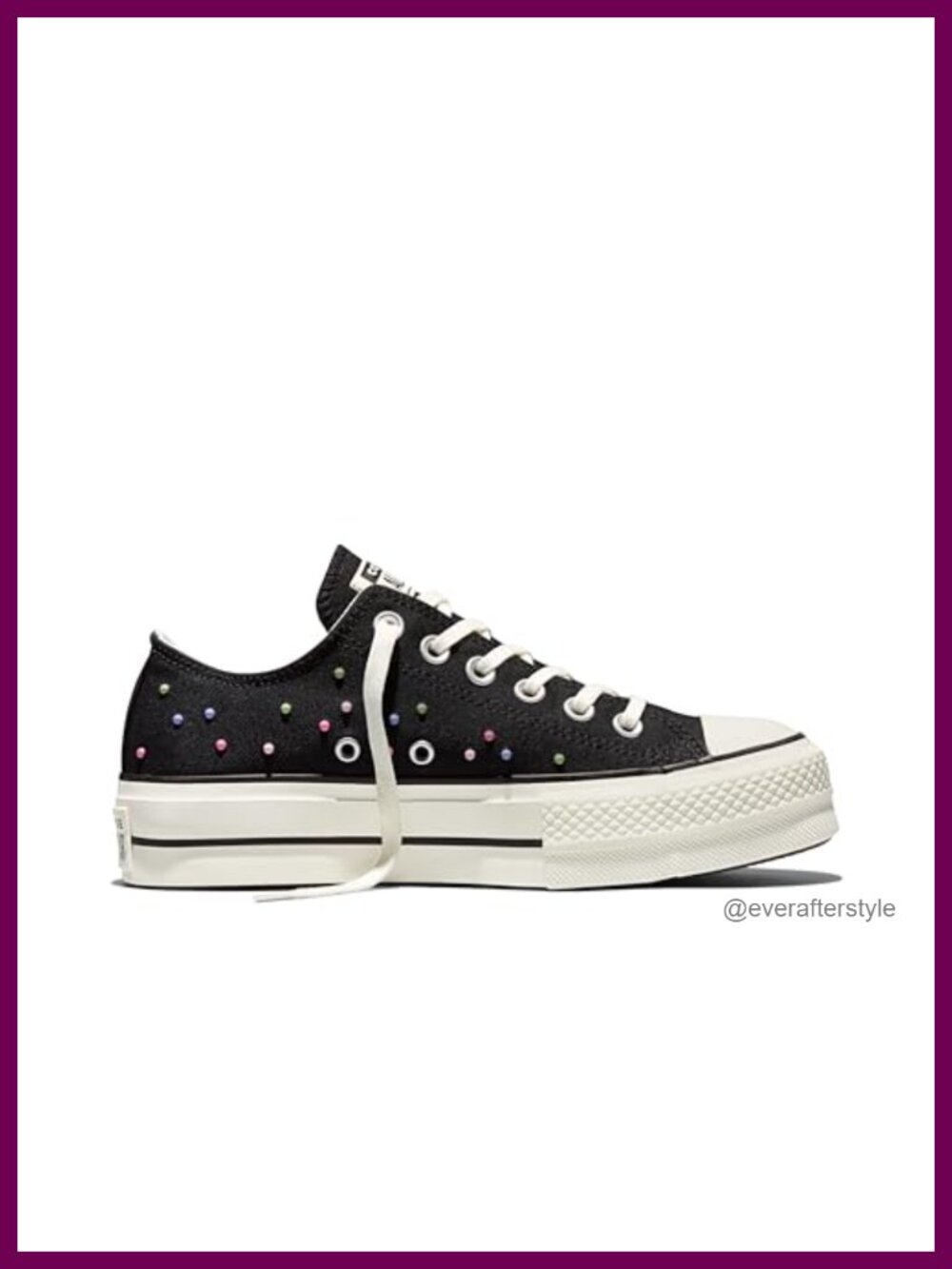 Converse Chuck Taylor All Star Lift Platform Mini Studs Low Top Sneaker